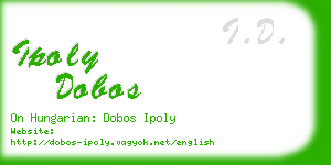 ipoly dobos business card